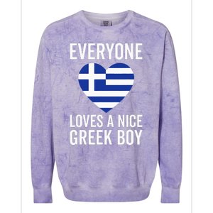 Greece Flag Everyone Loves A Nice Greek Colorblast Crewneck Sweatshirt