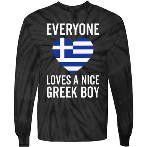 Greece Flag Everyone Loves A Nice Greek Tie-Dye Long Sleeve Shirt