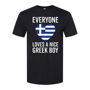 Greece Flag Everyone Loves A Nice Greek Softstyle CVC T-Shirt