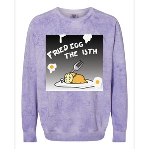 Gudetama Fried Egg The 13th Halloween Colorblast Crewneck Sweatshirt