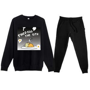 Gudetama Fried Egg The 13th Halloween Premium Crewneck Sweatsuit Set