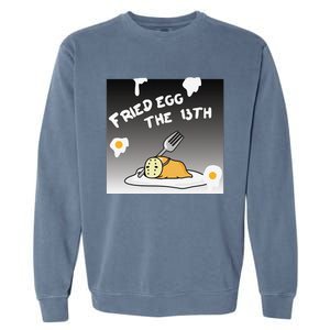 Gudetama Fried Egg The 13th Halloween Garment-Dyed Sweatshirt