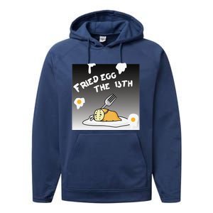 Gudetama Fried Egg The 13th Halloween Performance Fleece Hoodie