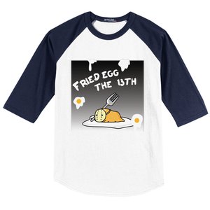 Gudetama Fried Egg The 13th Halloween Baseball Sleeve Shirt