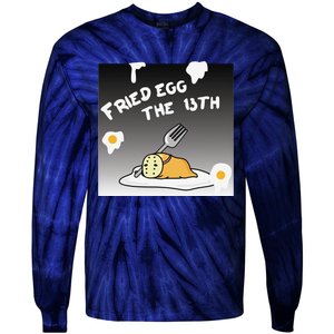 Gudetama Fried Egg The 13th Halloween Tie-Dye Long Sleeve Shirt