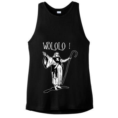 Geek For Empire Game Fans Monk Age Wololo Ladies PosiCharge Tri-Blend Wicking Tank