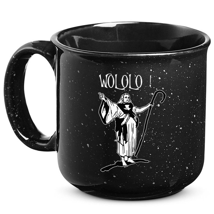 Geek For Empire Game Fans Monk Age Wololo 15oz Campfire Ceramic Mug