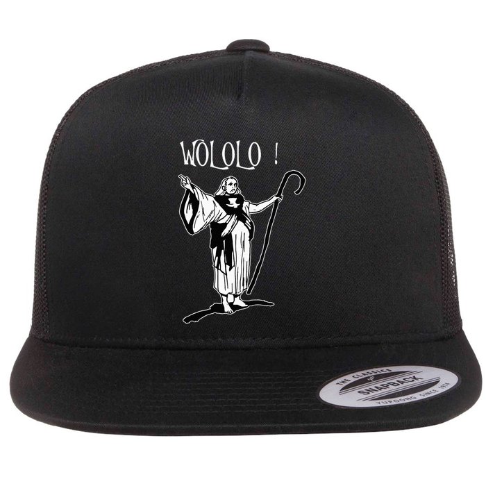Geek For Empire Game Fans Monk Age Wololo Flat Bill Trucker Hat