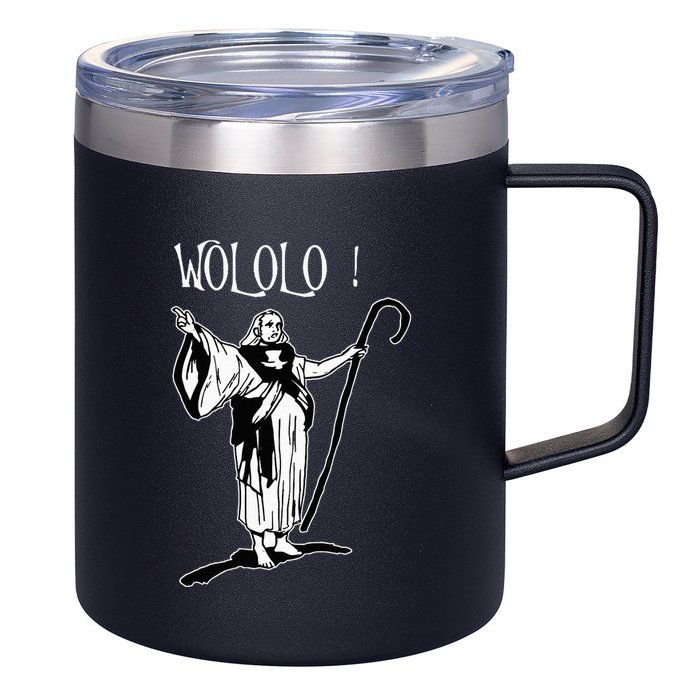 Geek For Empire Game Fans Monk Age Wololo 12oz Stainless Steel Coffee Mug