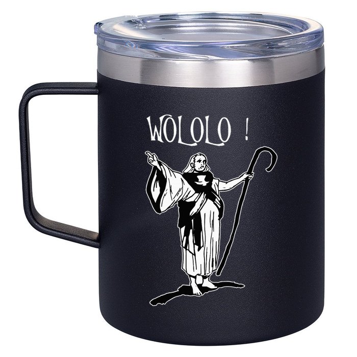 Geek For Empire Game Fans Monk Age Wololo 12oz Stainless Steel Coffee Mug