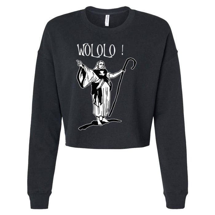 Geek For Empire Game Fans Monk Age Wololo Cropped Pullover Crew