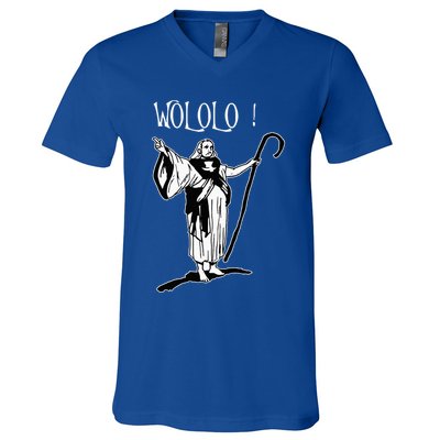 Geek For Empire Game Fans Monk Age Wololo V-Neck T-Shirt