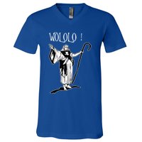 Geek For Empire Game Fans Monk Age Wololo V-Neck T-Shirt