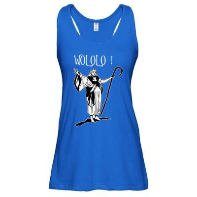 Geek For Empire Game Fans Monk Age Wololo Ladies Essential Flowy Tank