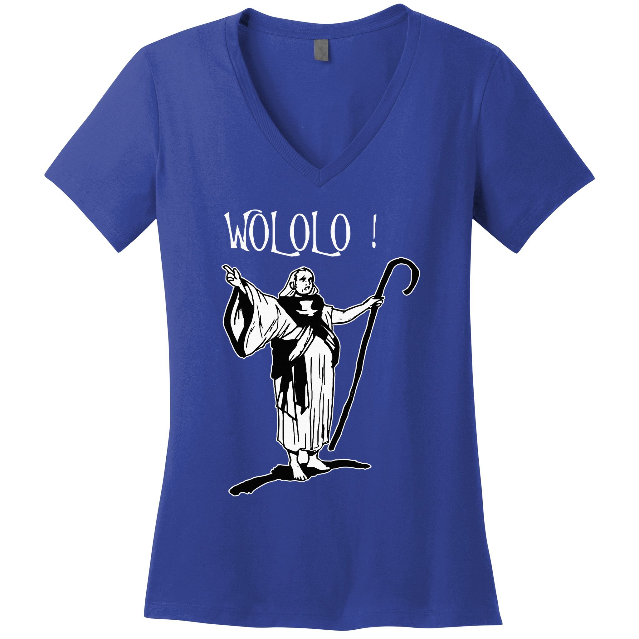 Geek For Empire Game Fans Monk Age Wololo Women's V-Neck T-Shirt