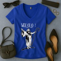 Geek For Empire Game Fans Monk Age Wololo Women's V-Neck T-Shirt