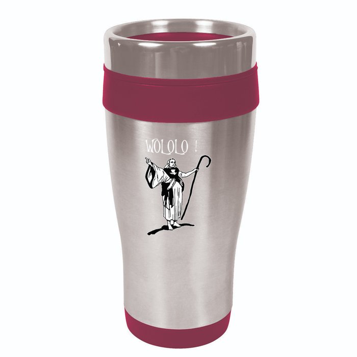 Geek For Empire Game Fans Monk Age Wololo 16oz Travel Tumbler