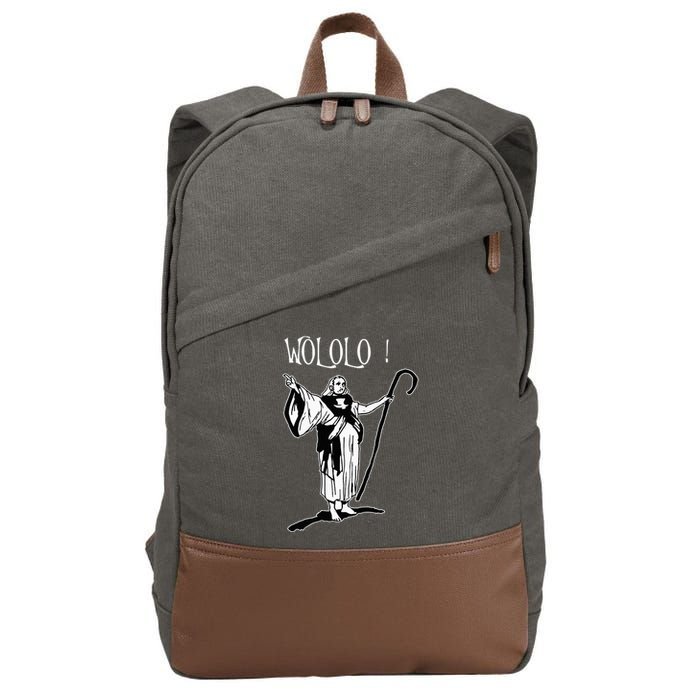 Geek For Empire Game Fans Monk Age Wololo Cotton Canvas Backpack