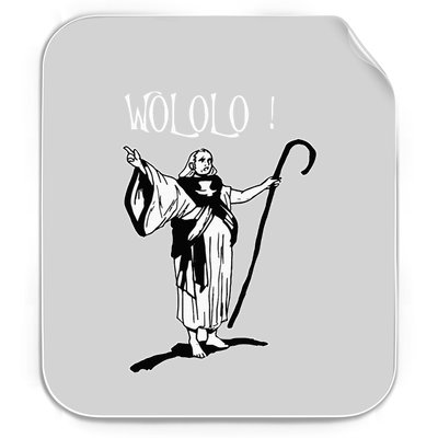 Geek For Empire Game Fans Monk Age Wololo Permanent Decal Sticker