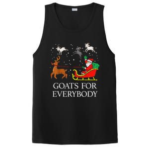 Goats For Everybody Christmas Goat Funny Xmas PosiCharge Competitor Tank