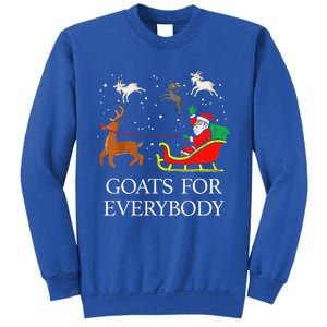 Goats For Everybody Christmas Goat Funny Xmas Sweatshirt