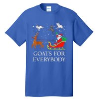 Goats For Everybody Christmas Goat Funny Xmas Tall T-Shirt