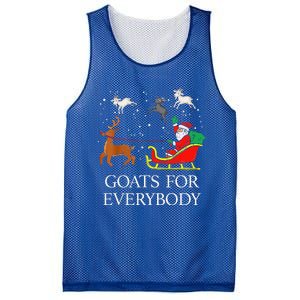 Goats For Everybody Christmas Goat Funny Xmas Mesh Reversible Basketball Jersey Tank