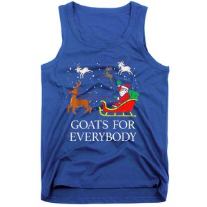 Goats For Everybody Christmas Goat Funny Xmas Tank Top