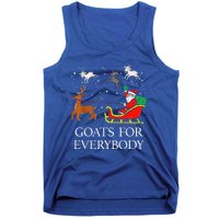 Goats For Everybody Christmas Goat Funny Xmas Tank Top