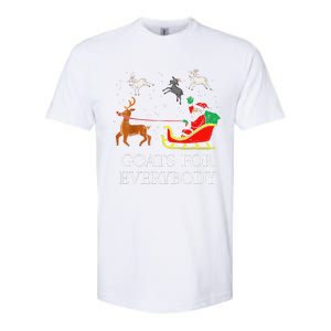 Goats For Everybody Christmas Goat Funny Xmas Softstyle CVC T-Shirt