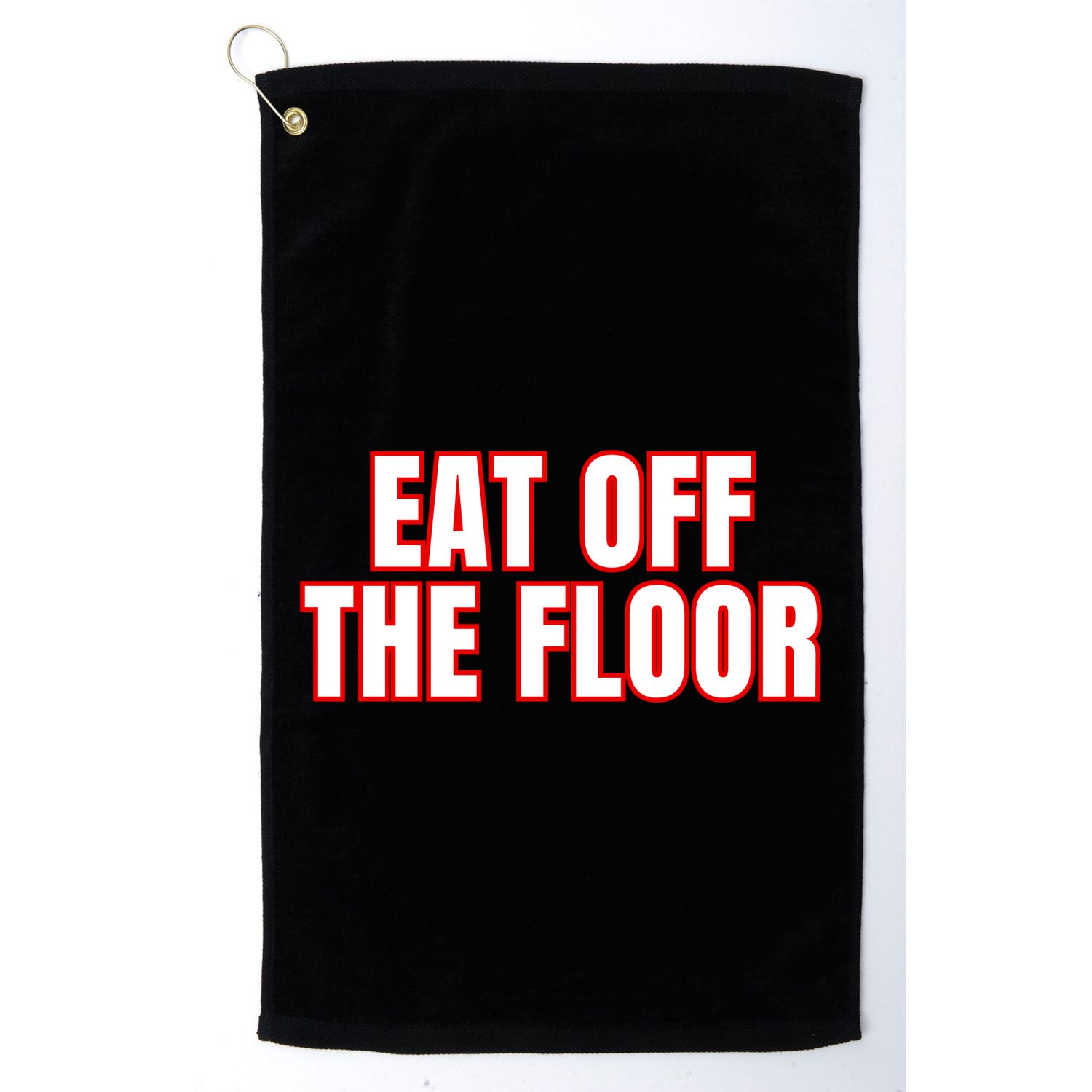 Georgia Football Eat Off The Floor Golf Towel