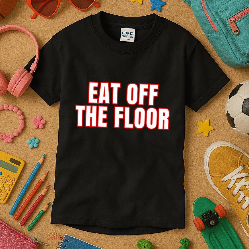 Georgia Football Eat Off The Floor Kids T-Shirt