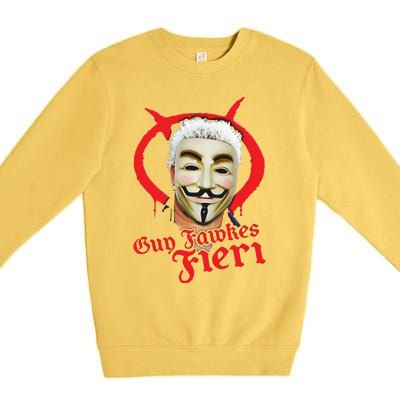 Guy Fawkes Fieri Premium Crewneck Sweatshirt