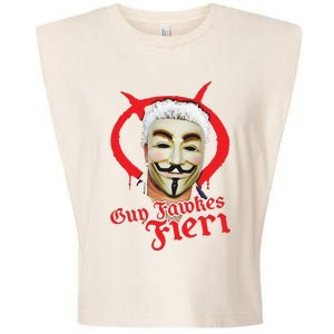 Guy Fawkes Fieri Garment-Dyed Women's Muscle Tee