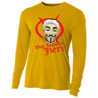 Guy Fawkes Fieri Cooling Performance Long Sleeve Crew