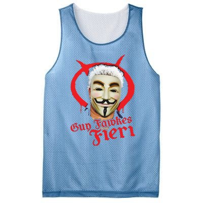 Guy Fawkes Fieri Mesh Reversible Basketball Jersey Tank