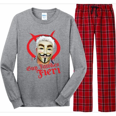 Guy Fawkes Fieri Long Sleeve Pajama Set