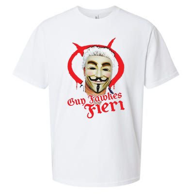 Guy Fawkes Fieri Sueded Cloud Jersey T-Shirt