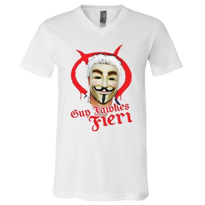 Guy Fawkes Fieri V-Neck T-Shirt