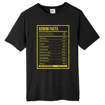 Gemini Facts For Wo Funny Zodiac Gift Tall Fusion ChromaSoft Performance T-Shirt