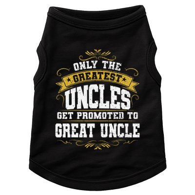 Gift for First Time Great Uncle Uncles Great Uncle Doggie Tank