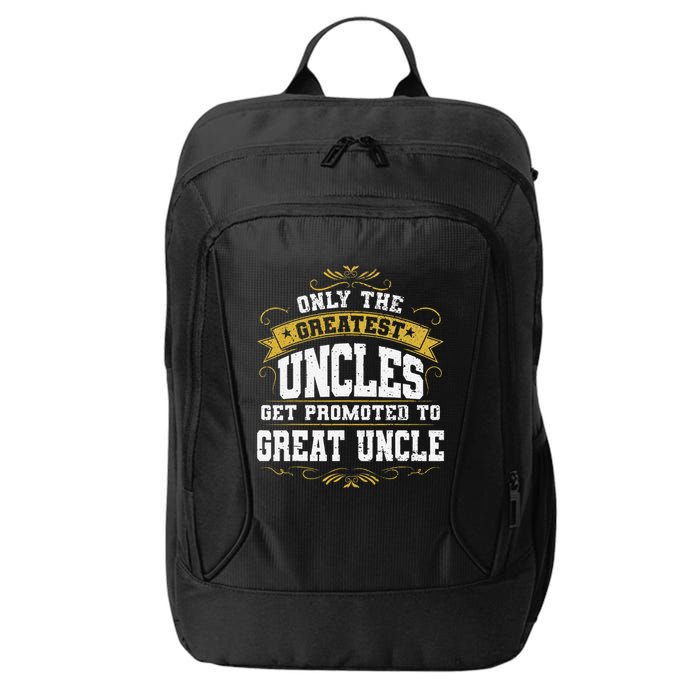 Gift for First Time Great Uncle Uncles Great Uncle City Backpack