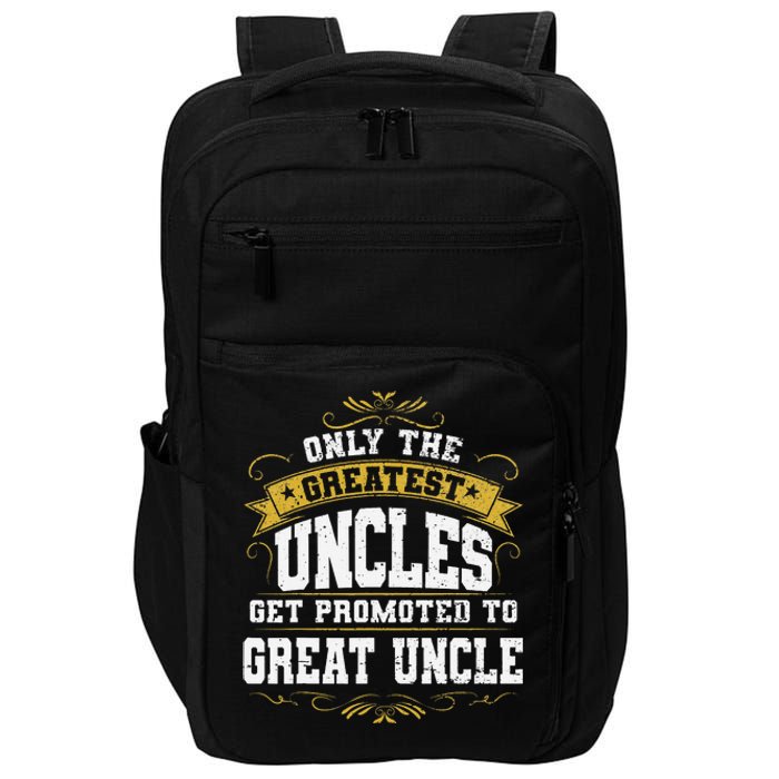 Gift for First Time Great Uncle Uncles Great Uncle Impact Tech Backpack