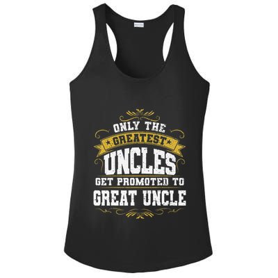 Gift for First Time Great Uncle Uncles Great Uncle Ladies PosiCharge Competitor Racerback Tank