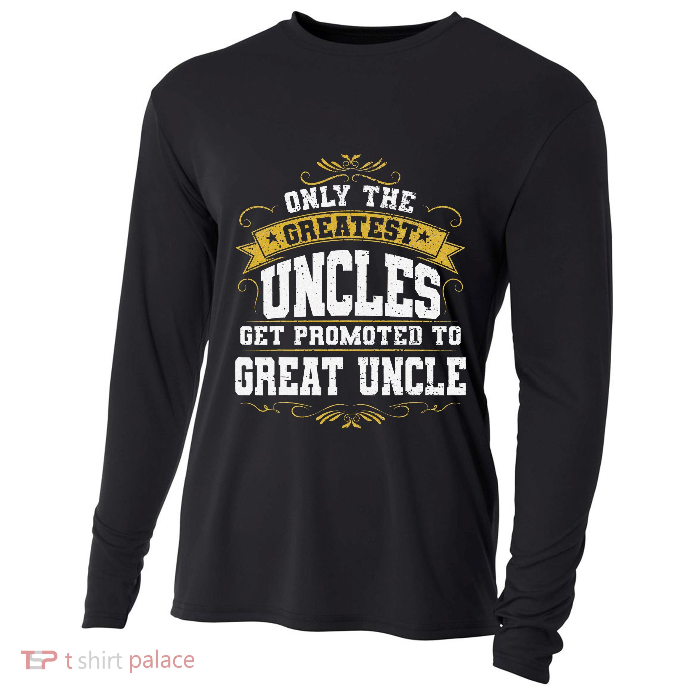 Gift for First Time Great Uncle Uncles Great Uncle Cooling Performance Long Sleeve Crew