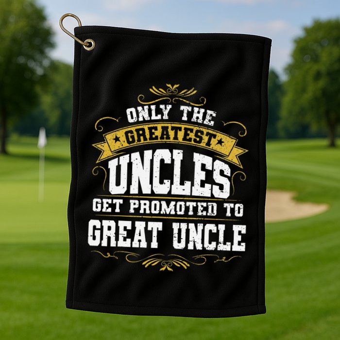 Gift for First Time Great Uncle Uncles Great Uncle Golf Towel