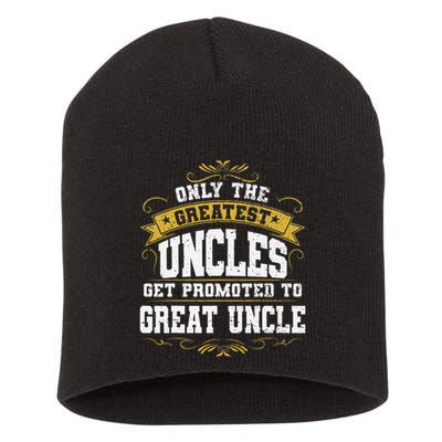 Gift for First Time Great Uncle Uncles Great Uncle Short Acrylic Beanie