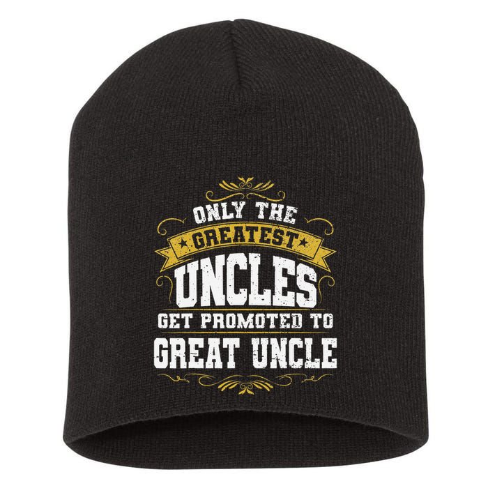 Gift for First Time Great Uncle Uncles Great Uncle Short Acrylic Beanie