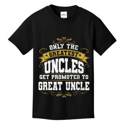 Gift for First Time Great Uncle Uncles Great Uncle Kids T-Shirt