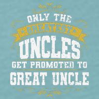 Gift for First Time Great Uncle Uncles Great Uncle Sueded Cloud Jersey T-Shirt